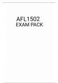 AFL1502 EXAM PACK