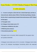 ATI RN Medical Surgical Med Surg A Exam Retake 2 with rationales Questions and Answers (2023 / 2024) (Verified Answers)