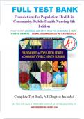 Foundations for Population Health in Community/Public Health Nursing 6th Edition by Marcia Stanhope