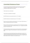 Controlled Substance 42 Exam Questions And Answers