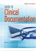 Test Bank for Guide to Clinical Documentation 3rd Edition by Debra D Sullivan 