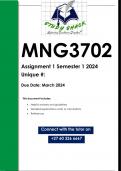 MNG3702 Assignment 2 (QUALITY ANSWERS) Semester 1 2024