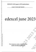 EDEXCEL A LEVEL MATHS 2306 9MA0-31 A Level Statistics - June 2023