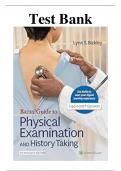 Test Bank For Bates' Guide To Physical Examination and History Taking 13th Edition by Lynn S. Bickley ISBN:9781975210533 | Complete Guide A+