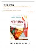 Test Bank For Public Health Nursing: Population-Centered Health Care in the Community 10th Edition by Marcia Stanhope, Jeanette Lancaster||ISBN NO:10,0323582249||ISBN NO:13,978-0323582247||All Chapters||Complete Guide A+