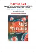 APPLIED PATHOPHYSIOLOGY FOR THE ADVANCED PRACTICE NURSE 2ND EDITION BY LUCIE DLUGASCH, STORY TEST BANK 2024