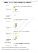 CHEM 120 Unit 5 Quiz Questions and Answers (100% Correct Solutions) Chamberlain College of Nursing.