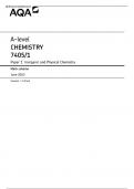 AQA A-LEVEL CHEMISTRY PAPER 1 - 2023 MARK SCHEME