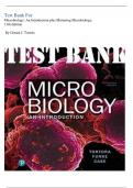Test Bank For Microbiology: An Introduction Plus Mastering Microbiology, 13th Edition, 2024 By Gerard J. Tortola