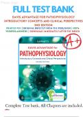 Test bank for Pathophysiology Introductory Concepts and Clinical Perspectives 2nd edition Capriotti