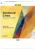 COMPLETE Elaborated Test Bank For Gendered Lives: Intersectional Perspectives 7th Edition Gwyn Kirk Margo Okazawa-Rey 2023