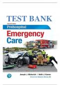 Test Bank for Prehospital Emergency Care 11th Edition by Joseph Mistovich ISBN:9780134704456 Chapters 1-46| Complete Guide A+