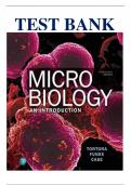 Test Bank for Microbiology: An Introduction 13th Edition by Gerard Tortora ISBN: 9780134605180, Chapter 1-28 | Complete Guide A+