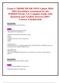 Exam 2: NR548/ NR 548 (NEW Update 2024/ 2025) Psychiatric Assessment for the  PMHNP |Weeks 3-4 | Complete Guide with Questions and Verified Answers| 100% Correct- Chamberlain 