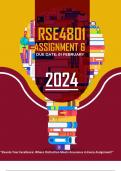 RSE4801 ASSIGNMENT 6 - 2024