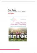 Essentials of Pediatric Nursing 4th Edition Kyle Carman Test Bank (All Chapters )