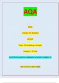 AQA  GCSE COMPUTER SCIENCE 8525/2 Paper 2 Computing concepts Version: 1.0 Final *Jun238525201* IB/G/Jun23/E12 8525/2/QUESTION PAPER & MARKING SCHEME/ [MERGED]