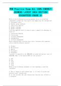 PHR Practice Exam ALL 100% CORRECT ANSWERS LATEST 2024 EDITION GUARANTEED GRADE A+