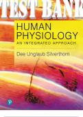 TEST BANK for Human Physiology: An Integrated Approach 8th Edition by Silverthorn Dee Unglaub. ISBN 9780134715070, ISBN-13 978-0134605197. (All 26 Chapters) + Answer Key for Tests.