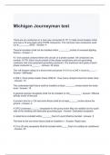 Michigan Journeyman test with correct answers 100%
