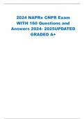 2024 NAPRx CNPR Exam  WITH 160 Questions and  Answers 2024- 2025UPDATED GRADED A+