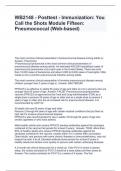 WB2148 - Posttest - Immunization: You Call the Shots Module Fifteen: Pneumococcal (Web-based)