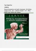 Test Bank For –Physical Examination and Health Assessment, 9th Edition, Carolyn Jarvis, Ann L. Eckhardt (Jarvis Physical Examination and Health Assessment, 9th Edition Jarvis, 2024) Chapter 1-32 + (Plus) NCLEX Case Studies with Answers