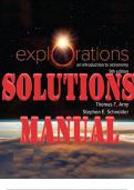 SOLUTIONS MANUAL for Explorations: Introduction to Astronomy 9th Edition by Thomas Arny & Stephen Schneider. ISBN 9781260569896.