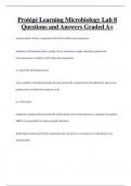 Protégé Learning Microbiology Lab 8 Questions and Answers Graded A+ 