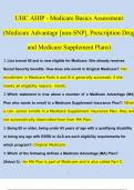 UHC 2024 AHIP - Medicare Basics Assessment (Medicare Advantage [non-SNP], Prescription Drug and Medicare Supplement Plans)