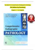 TEST BANK For Comprehensive Radiographic Pathology, 7th Edition by Eisenberg | Verified Chapters 1 - 12, Complete Newest Version