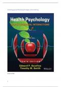 Uitgebreide samenvatting inleiding in de gezondheidspsychologie met oefenvragen