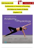 Test Bank For Fundamentals of Anatomy and Physiology 11th Edition by Frederic H Martini, All Chapters 1 - 29, Newest Version Verified