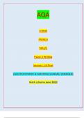 AQA A-level FRENCH 7652/2 Paper 2 Writing Version: 1.0 Final IB/M/Jun23/E5 7652/2// QUESTION PAPER & MARKING SCHEME/ [MERGED] Marl( scheme June 2023
