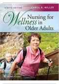 Test Bank: Nursing for Wellness in Older Adults Miller 9th Edition. With 100% Correct and Verified Answers.   LATEST 2024 UPDATE. GUARANTEED A+