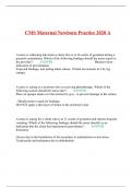 CMS Maternal Newborn Practice 2020 A