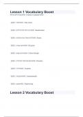 Lesson 1-10 Vocabulary Boost