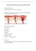 Hypertensive Disorders in Pregnancy Exam Study Guide