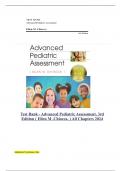 Test Bank - Advanced Pediatric Assessment, 3rd Edition ( Ellen M .Chiocca, ) All Chapters 2024