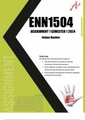 ENN1504 assignment solutions