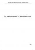 NUR 2349 PN1 Final Exam Questions With Answers Latest Updated 2024 (GRADED A+)
