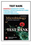 TEST BANK McGraw hill’s microbiology A SYSTEMS APPROACH 6TH EDITION by Marjorie Kelly Cowan & Heidi Smith/ISBN-13 978-1260258998/Complete Guide…