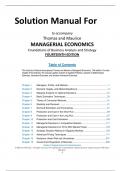 Solution Manual For Managerial Economics Foundations of Business Analysis and Strategy 14th Edition by Christopher Thomas Chapter(1-16)