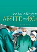 Review of Surgery for ABSITE and Boards 2024-2025 question and ansswers 