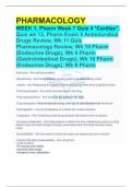 Pharmacology WEEK 1, Pharm Week 7 Quiz 4 *Cardiac*, Quiz wk 13, Pharm Exam 5 Antimicrobial Drugs Review, Wk 11 Quiz Pharmacology Review, Wk 10 Pharm (Endocrine Drugs), Wk 9 Pharm (Gastrointestinal Drugs), Wk 10 Pharm (Endocrine Drugs), Wk 9 Pharm