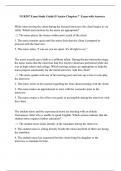 NUR307 Exam Study Guide D’Amico Chapters 7 Exam with Answers