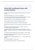 Vivint CEU Certification Exam with correct Answers 100%