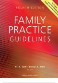 TEST BANK FOR Family Practice  Guidelines