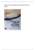 Test Bank for Linear Algebra and its Applications, 6th