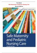 Test Bank for Safe Maternity & Pediatric Nursing Care Second Edition by  Luanne Linnard-Palmer and Gloria Haile Coats |All Chapters,  Year-2024|